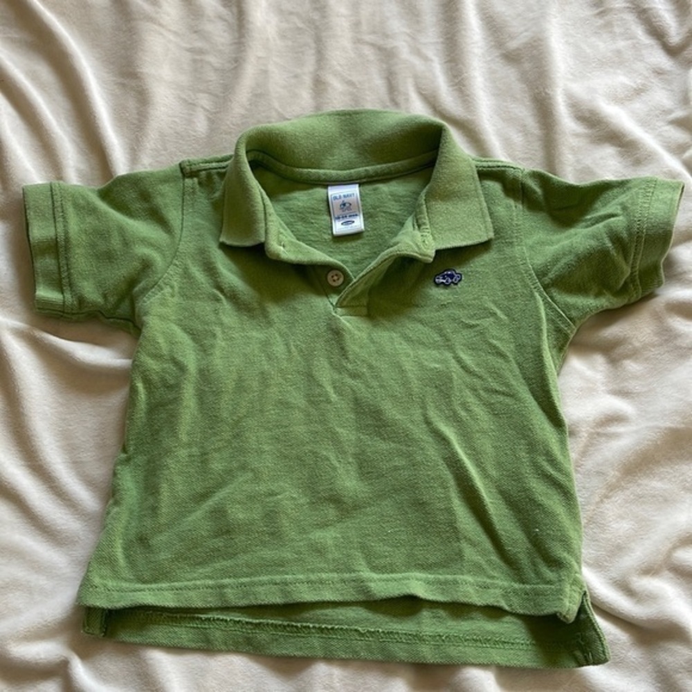 Old Navy Green Polo. Size 18-24 months